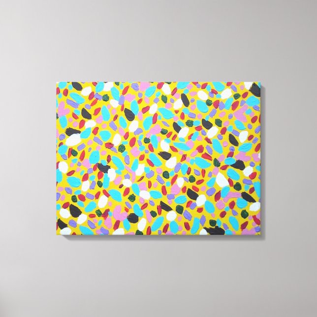 Toile Chasing the Sun Colorful Abstrait Art Print (Recto)