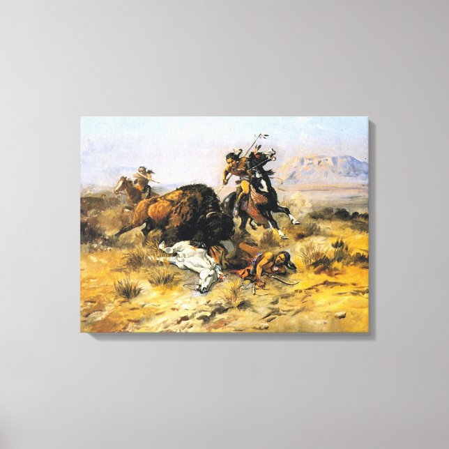 Toile Chasse au bison (Recto)