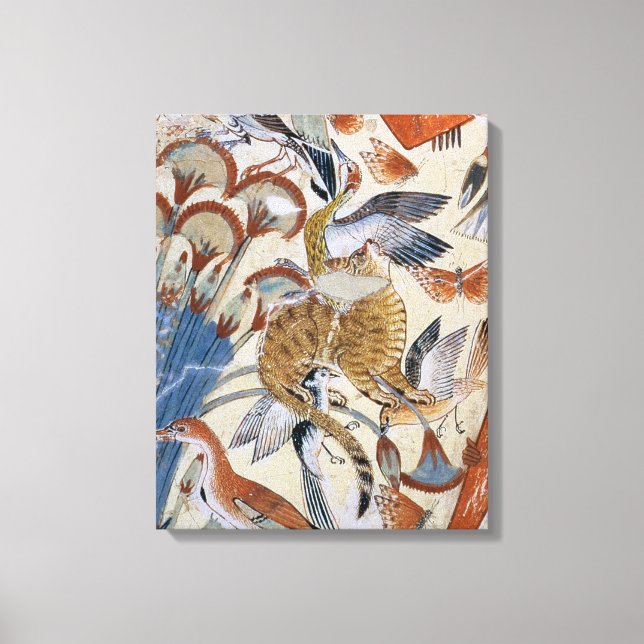 Toile Chasse au Nebamun dans les marais avec sa femme (Recto)