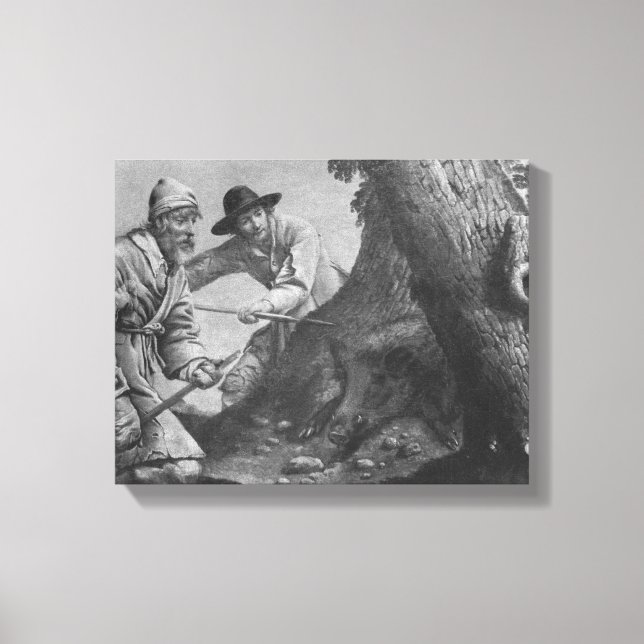 Toile Chasse au sanglier (Recto)