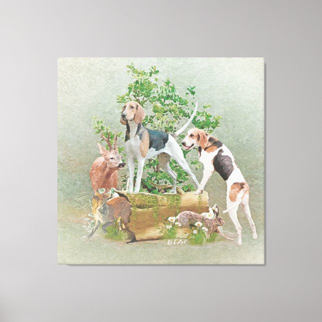 Toile Chasse aux chiens (Recto)