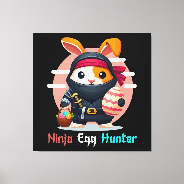 Toile Chasseur d'oeufs Ninja (Recto)