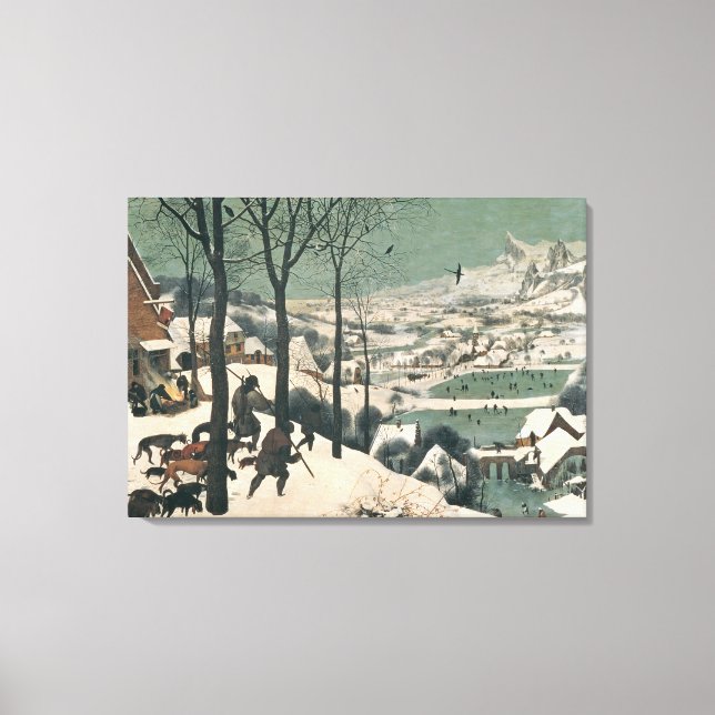 Toile Chasseurs dans la neige - janvier, 1565 (Recto)