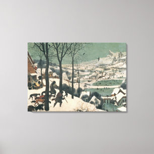 Toile Chasseurs dans la neige - janvier, 1565