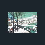 Toile Chasseurs dans la neige par Pieter Bruegel<br><div class="desc">Chasseurs dans la neige par Pieter Bruegel 1565. Musée Kunsthistorisches,  Vienne. Bruegel est reconnu comme étant le premier peintre occidental à peindre des paysages pour son propre bien,  plutôt que comme toile de fond</div>