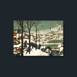 Toile Chasseurs dans la neige (par Pieter Bruegel l'Anci<br><div class="desc">Ce dessin présente une peinture à l'huile sur bois de l'artiste du XVIe siècle Pieter Bruegel l'Ancien (1525/1530-1569), qui fut l'un des artistes les plus importants de la peinture de la Renaissance néerlandaise et flamande. Il montre une scène de la saison hivernale où trois chasseurs peuvent être vus revenir d'une...</div>