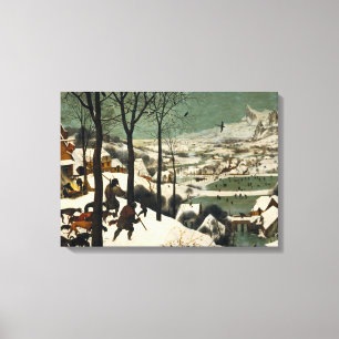 Toile Chasseurs dans la neige (par Pieter Bruegel l'Anci