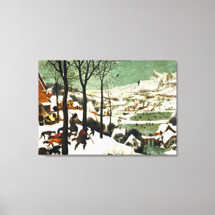 Toile Chasseurs de Pieter Bruegel dans la neige