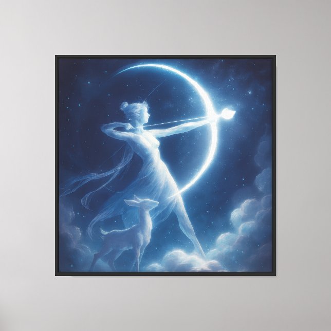 Toile Chasseuse éclairée par la lune du Royaume Céleste (Recto)