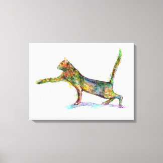 Toile Chat Abstrait