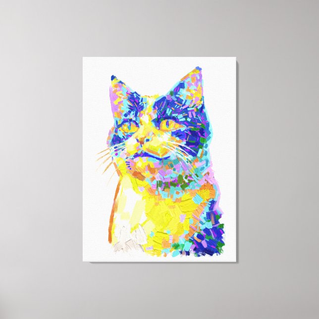 Toile Chat au soleil (Recto)