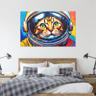 TOILE CHAT BENGALI DANS L'ESPACE-27