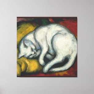 Toile Chat blanc, Franz Marc 