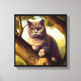 Toile Chat British Shorthair