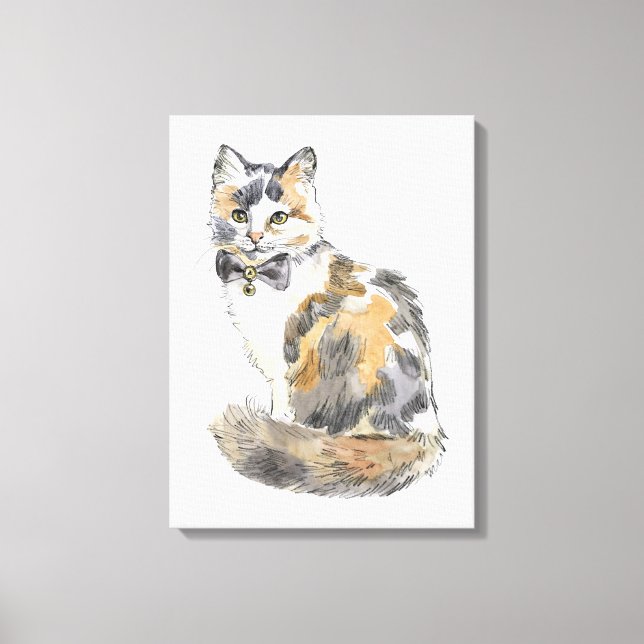 Toile Chat Calico Fancy (Recto)