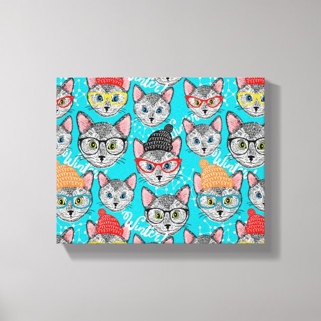 Toile Chat dans le casquette (Recto)