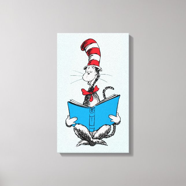 Toile Chat dans le chapeau en lecture (Recto)