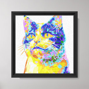Toile Chat dans l'impressionniste Sunlight