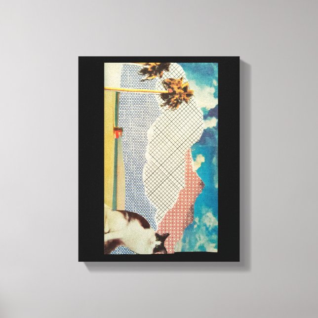 Toile Chat dans un paysage étrange (Recto)