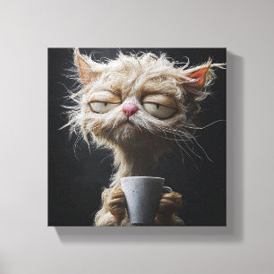 Toile Chat douillet avec une coupe de chaleur - Relaxant