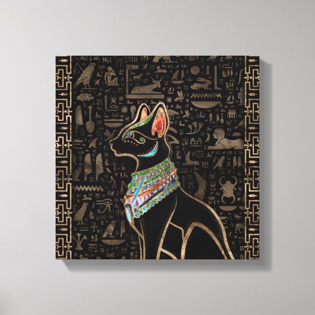 Toile Chat égyptien - Bastet (Recto)