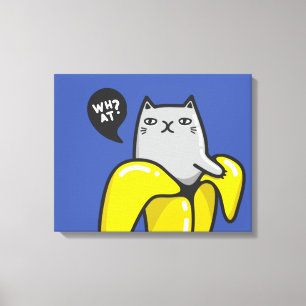 Toile Chat en banane