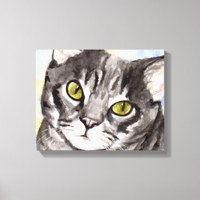 Toile Chat gris (Recto)