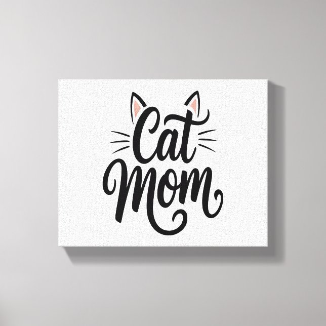 Toile Chat Maman Whiskers et Oreilles (Recto)