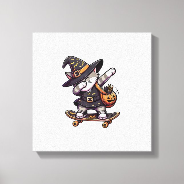 Toile Chat Miau Debbing Sur Vêtements De Skateboard Enfa (Recto)