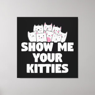 Toile Chat Montre-moi tes chatons