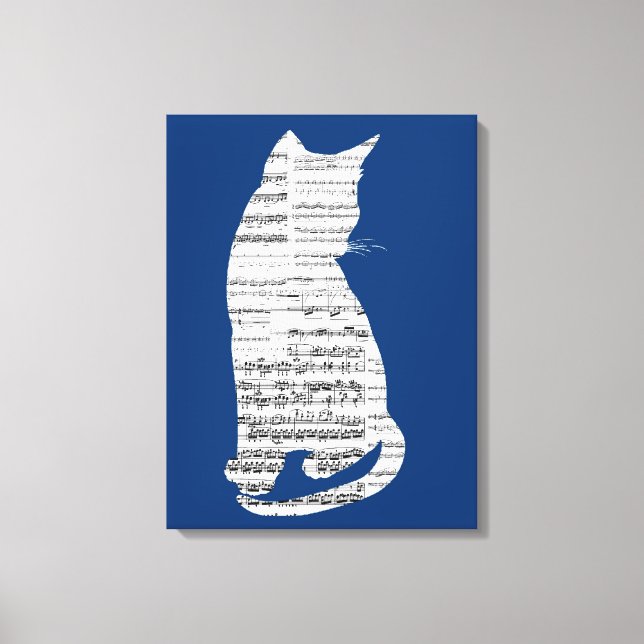 Toile Chat musical (Recto)