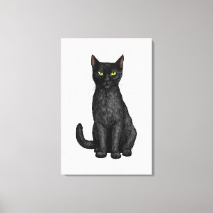 Toile Chat noir