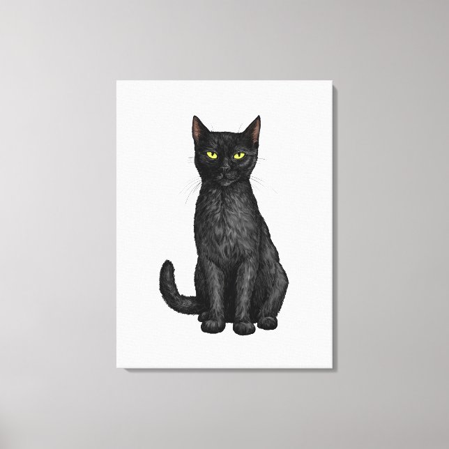 Toile chat noir (Recto)