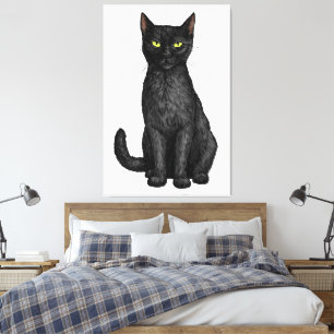Toile chat noir