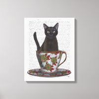 Chat noir en Teacup
