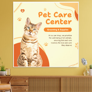 TOILE CHAT ROYAL DANS UN CADRE