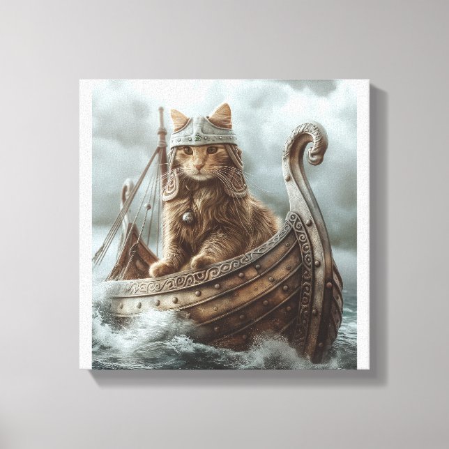 Toile Chat Viking (Recto)