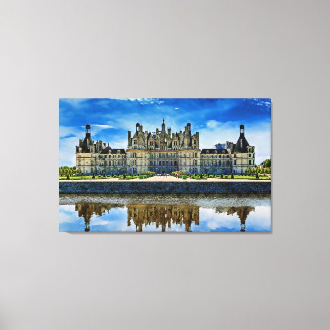 Toile Château de Chambord, France. (Recto)