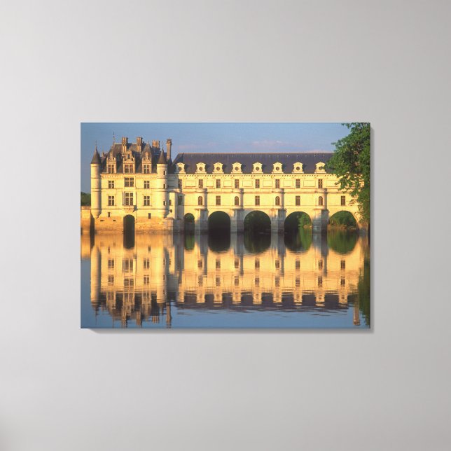 Toile Château de Chenonceau, rivière Cher, Loir-et-Cher, (Recto)