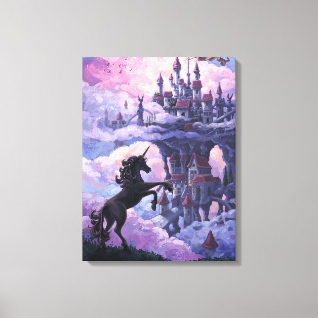 Toile Château de licorne Art (Recto)