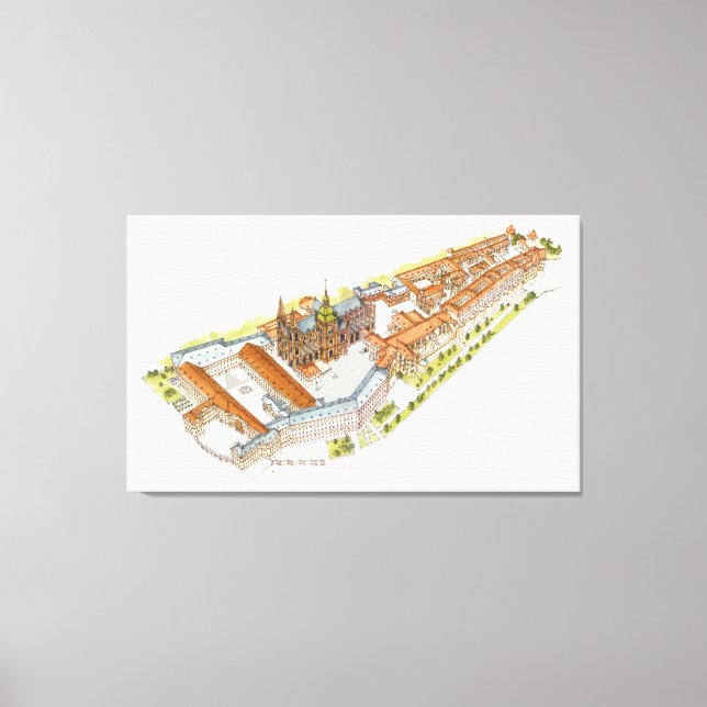 Toile Château de Prague. République tchèque de Prague (Recto)