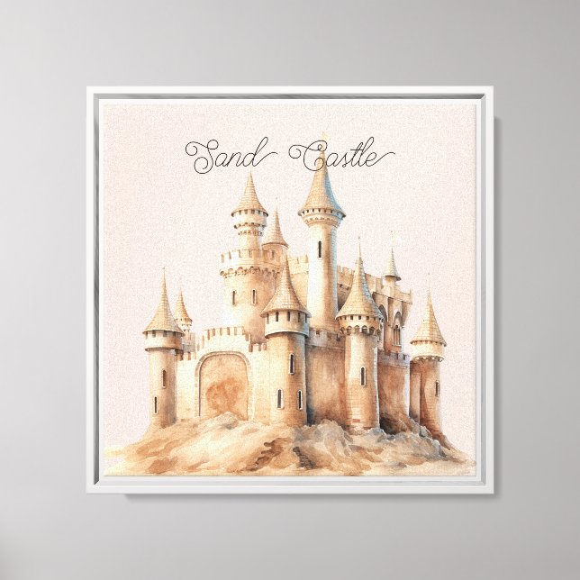 Toile Château de Sable de Crème de Plage (Recto)