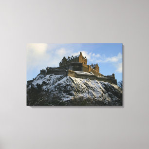 Toile Château d'Edimbourg couvert dans la neige