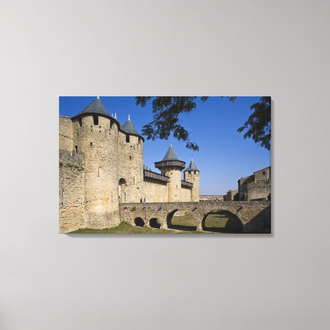 Toile Château des Comtes, Carcassonne, Aude, Languedoc, (Recto)