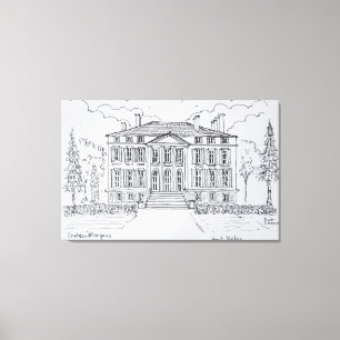 Toile Chateau Margaux Bordeaux, France