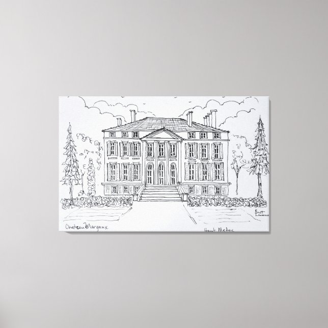 Toile Chateau Margaux | Bordeaux, France (Recto)