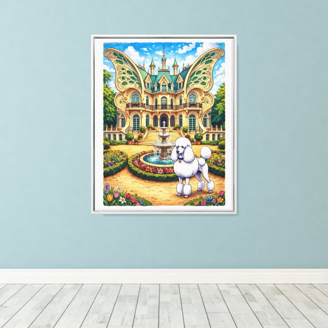 Toile Château Papillion, Caniche (Insitu (Plancher de Bois))