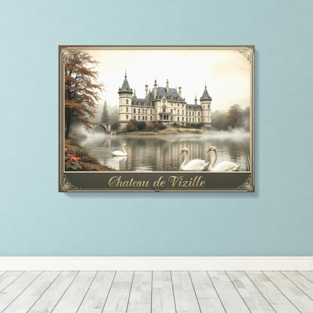 Toile Château Rustique de Vizille Château Vintage (Insitu (Plancher de Bois))