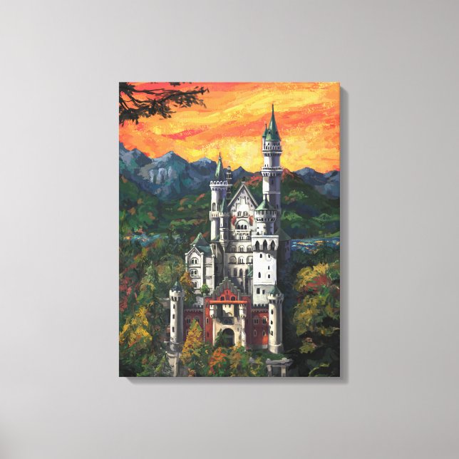 Toile Château Schloss Neuschwanstein (Recto)