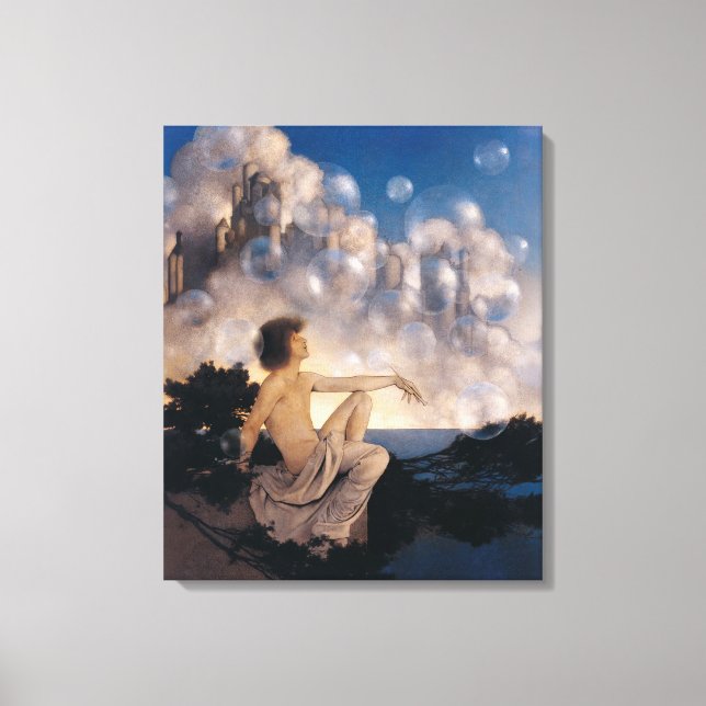 Toile Châteaux en Espagne de Maxfield Parrish 1904 Fanta (Recto)